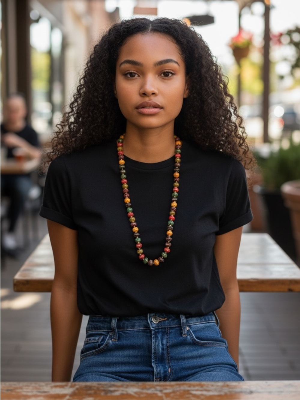 Vintage Multicolor Beaded Necklace